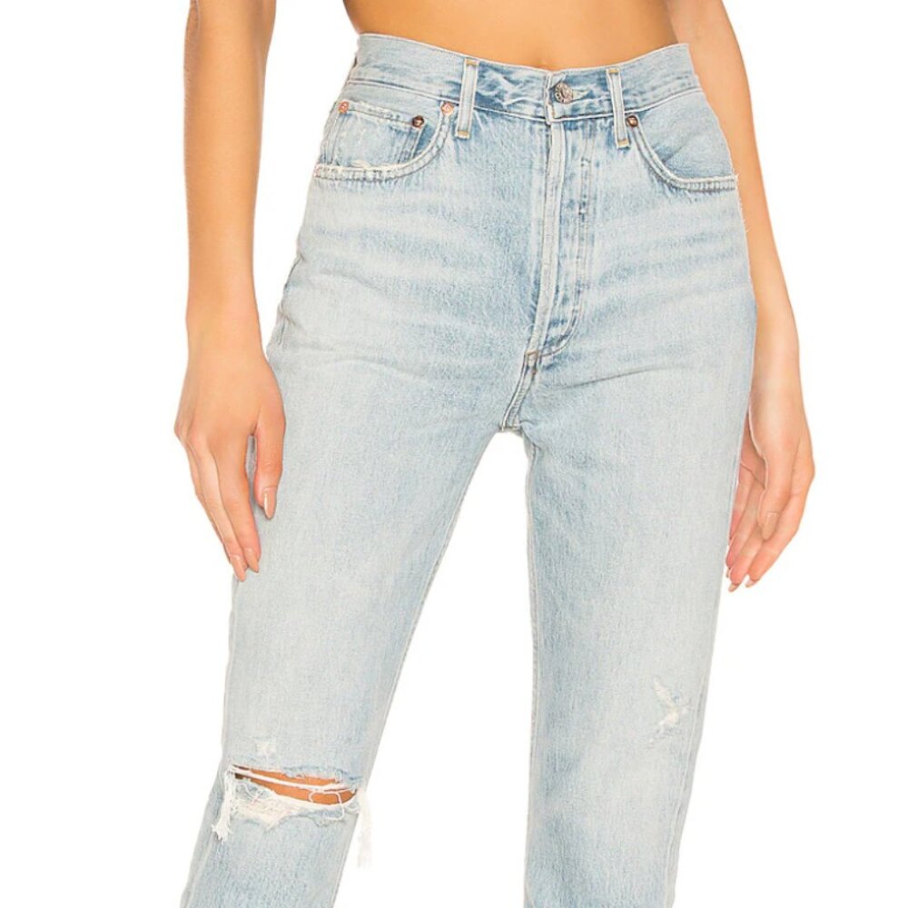 AGOLDE Riley High Rise Straight Crop